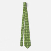 Havenwood Daisy Foulard Moss Green Two-Sided ネクタイ (裏面)