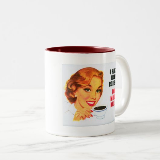 haven'y Iつは食べました私のコーヒーを… 15のozのマグ ツートーンマグカップ (正面右)