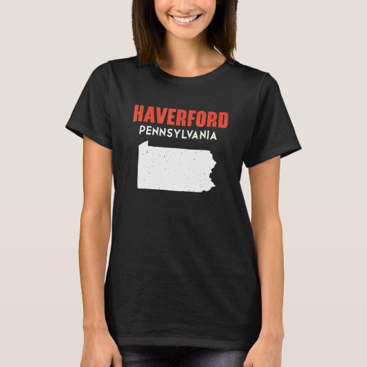 Haverford Pennsylvania USA State America Travel Tシャツ (正面)