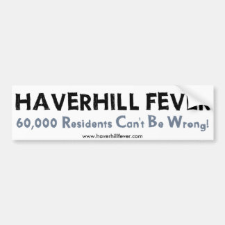Haverhill熱のバンパーステッカー バンパーステッカー