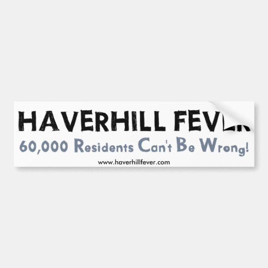Haverhill熱のバンパーステッカー バンパーステッカー (正面)
