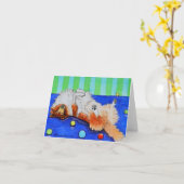 Havin球4x6のnotecard カード (黄色い花)