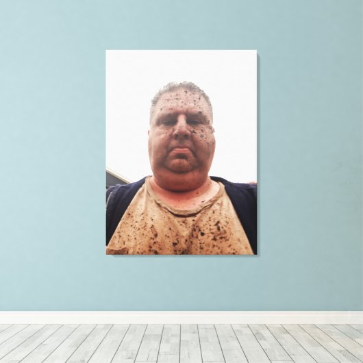 Having A Bad Day キャンバスプリント (インサイチュ (ウッドフロア))