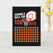 HAVING A BALL FOR 100 DAYS Basketball Lover カード (黄色い花)