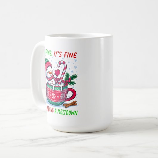 Having A Meltdown コーヒーマグカップ (正面左)