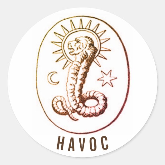 Havoc – デミアージ記号 ラウンドシール (正面)