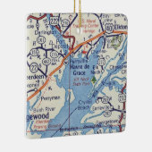 Havre de Grace MDヴィンテージマップ セラミックオーナメント (右)
