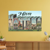 Havre, MontanaLarge Letter ScenesHavre, MT キャンバスプリント (インサイチュ (リビング))
