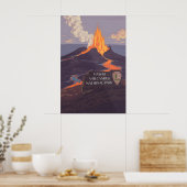 Hawaiʻi Volcanoes National Park Travel Poster ポスター (キッチン)