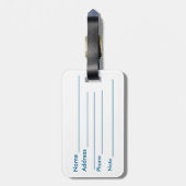 Hawai'iの州のシールの荷物のラベル ラゲッジタグ (裏面縦)