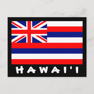 Hawai'iの旗の郵便はがき ポストカード