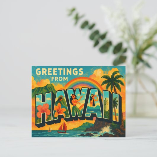 HAWAIIはがき ポストカード (スタンド正面)