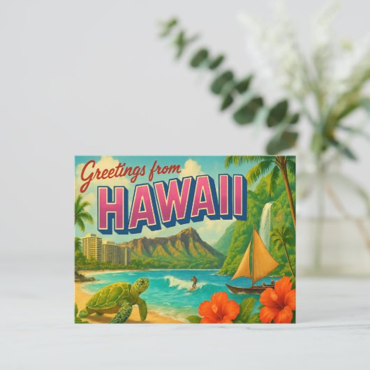 HAWAIIはがき ポストカード (スタンド正面)
