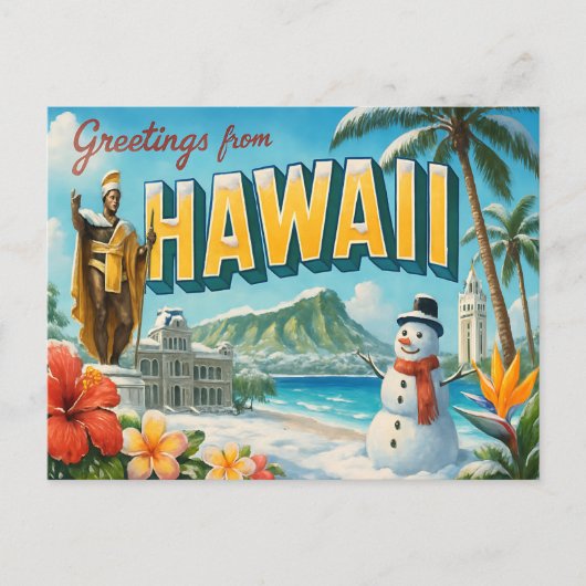HAWAIIはがき ポストカード (正面)