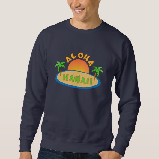 HAWAIIシャツ – 選択スタイル&カラー スウェットシャツ (正面)