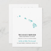 HAWAII新しいアドレスを移動したNew Home ポストカード (正面/裏面)