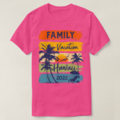 Hawaii 2022 HawaiianFamily Vacation Matching Group Tシャツ (デザイン正面)