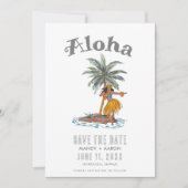 Hawaii Aloha Destination Wedding Photo セーブザデート (正面)