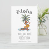 Hawaii Aloha Destination Wedding Photo セーブザデート (スタンド正面)