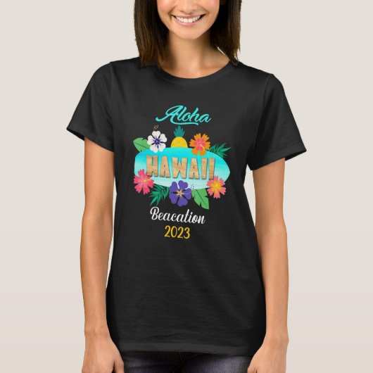 Hawaii Aloha Hawaiian Family Trip 2023_18 Tシャツ (正面)