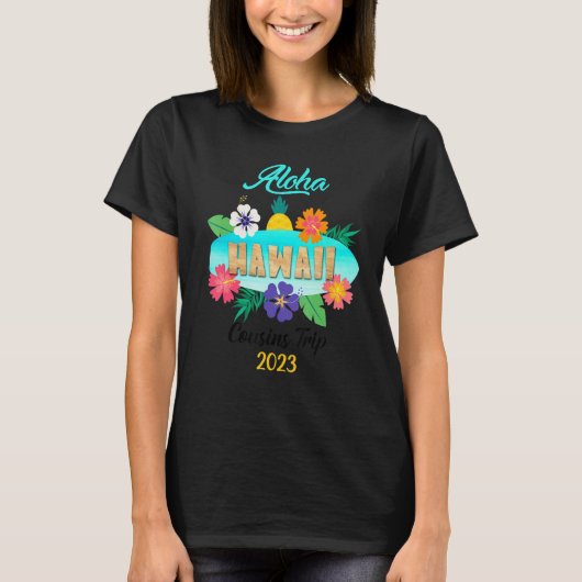 Hawaii Aloha Hawaiian Family Trip 2023_22 Tシャツ (正面)