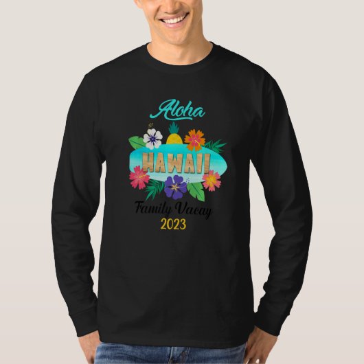 Hawaii Aloha Hawaiian Family Trip 2023 Premium_9 Tシャツ (正面)