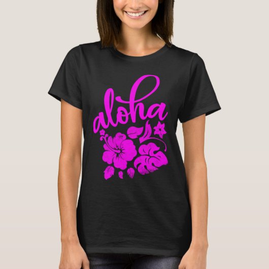 Hawaii Aloha Hibiscus Hawaiian Party 3 Tシャツ (正面)