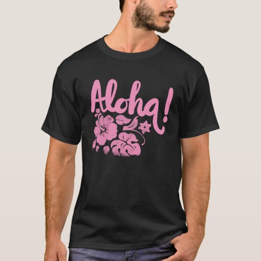 Hawaii Aloha Hibiscus Hawaiian Party 4 Tシャツ (正面)