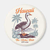 Hawaii Aloha State Goose Graphic  マグネット (正面)