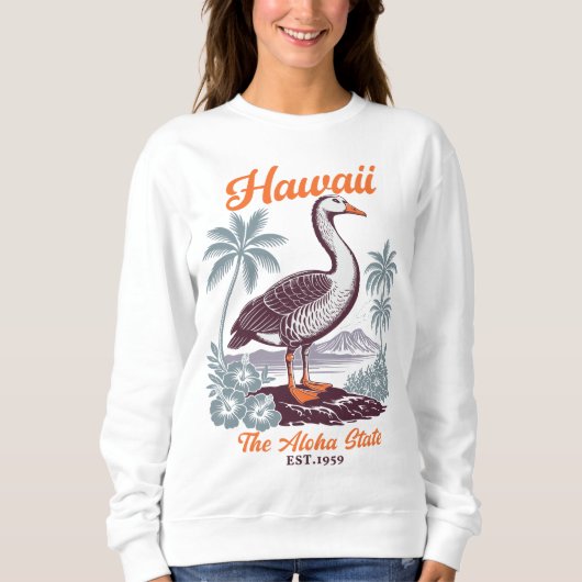 Hawaii Aloha State Tropical Goose スウェットシャツ (正面)