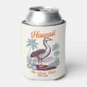 Hawaii Aloha State Wild Goose Design 缶クーラー (缶正面)