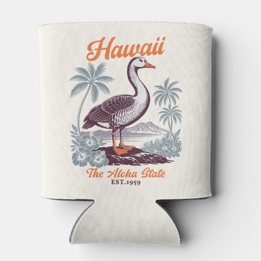 Hawaii Aloha State Wild Goose Design 缶クーラー (裏面)