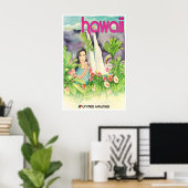 Hawaii Art Hawaiian Print United Travel Poster ポスター (ホームオフィス)