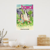 Hawaii Art Hawaiian Print United Travel Poster ポスター (キッチン)