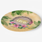 Hawaii Bachelorette Party ペーパープレート (アングル)