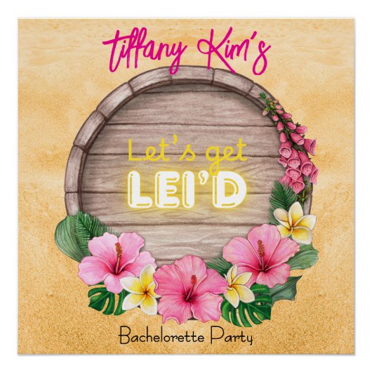 Hawaii Bachelorette Party  ポスター (正面)