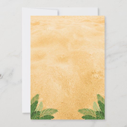 Hawaii Bachelorette Party 招待状 (裏面)