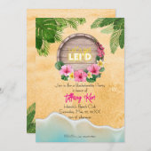 Hawaii Bachelorette Party 招待状 (正面/裏面)