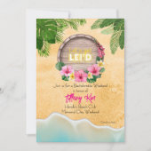 Hawaii Bachelorette Weekend Party 招待状 (正面)