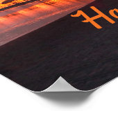 Hawaii Beach Hawaiian Islands ポスター (角)