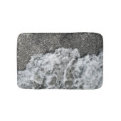 Hawaii Beach Surf Black Sand Ocean Sea Foam Kona バスマット (正面)