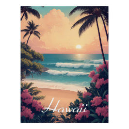 Hawaii Beach USA Travel Poster ポスター