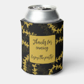 Hawaii Beach Wedding Black Gold 缶クーラー (缶裏面)