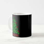 Hawaii Christmas Mele Kalikimaka Floral Christmas  コーヒーマグカップ (正面左)