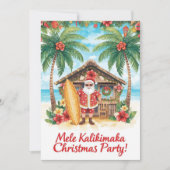 Hawaii christmas party Hawaii “Mele Kalikimaka!” 招待状 (正面)