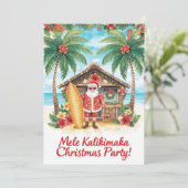 Hawaii christmas  party Hawaii “Mele Kalikimaka!”  招待状 (スタンド正面)