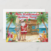 Hawaii christmas  party Hawaii “Mele Kalikimaka!”  招待状 (正面/裏面)