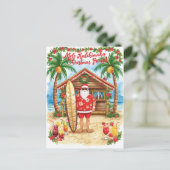 Hawaii Christmas with Santa Claus  シーズンポストカード (スタンド正面)