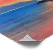 Hawaii Coast at Sunset ポスター (角)