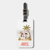 Hawaii Couple Mrs. ラゲッジタグ (正面縦)